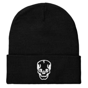 Skull Embroidered Beanie (Unisex)