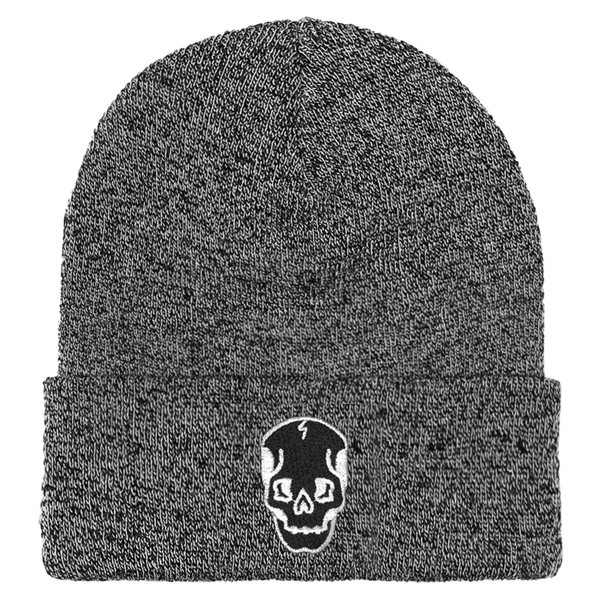 Skull Embroidered Beanie (Unisex)