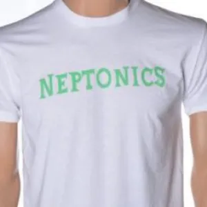 T-Shirt Bubble Dive White-Green Print