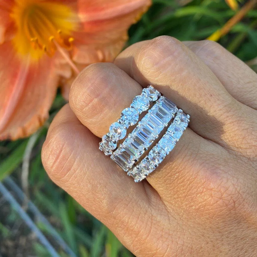 The Marise Asscher Cut Eternity Band