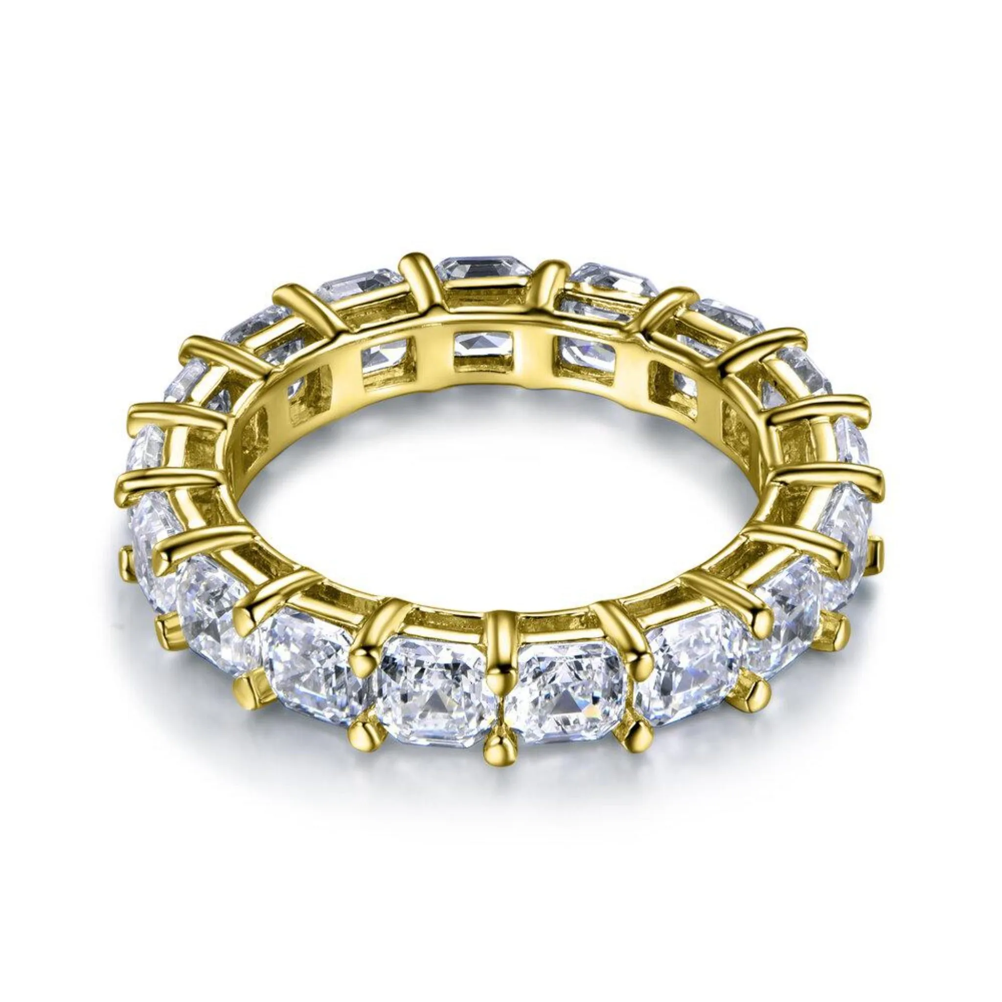 The Marise Asscher Cut Eternity Band