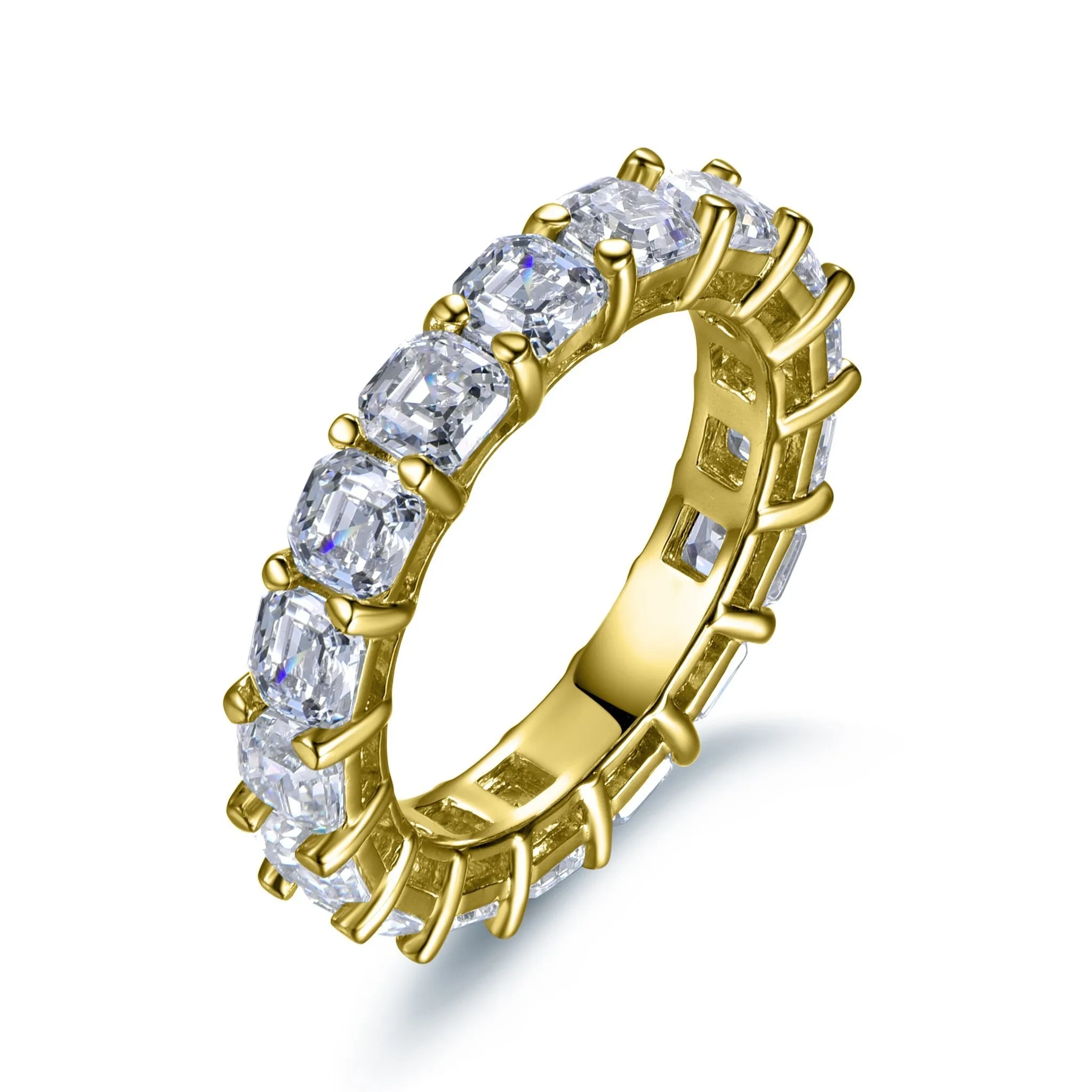 The Marise Asscher Cut Eternity Band