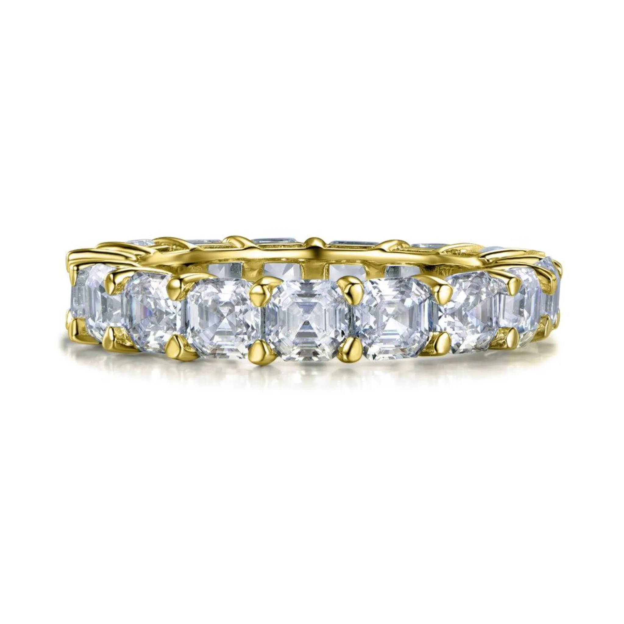 The Marise Asscher Cut Eternity Band