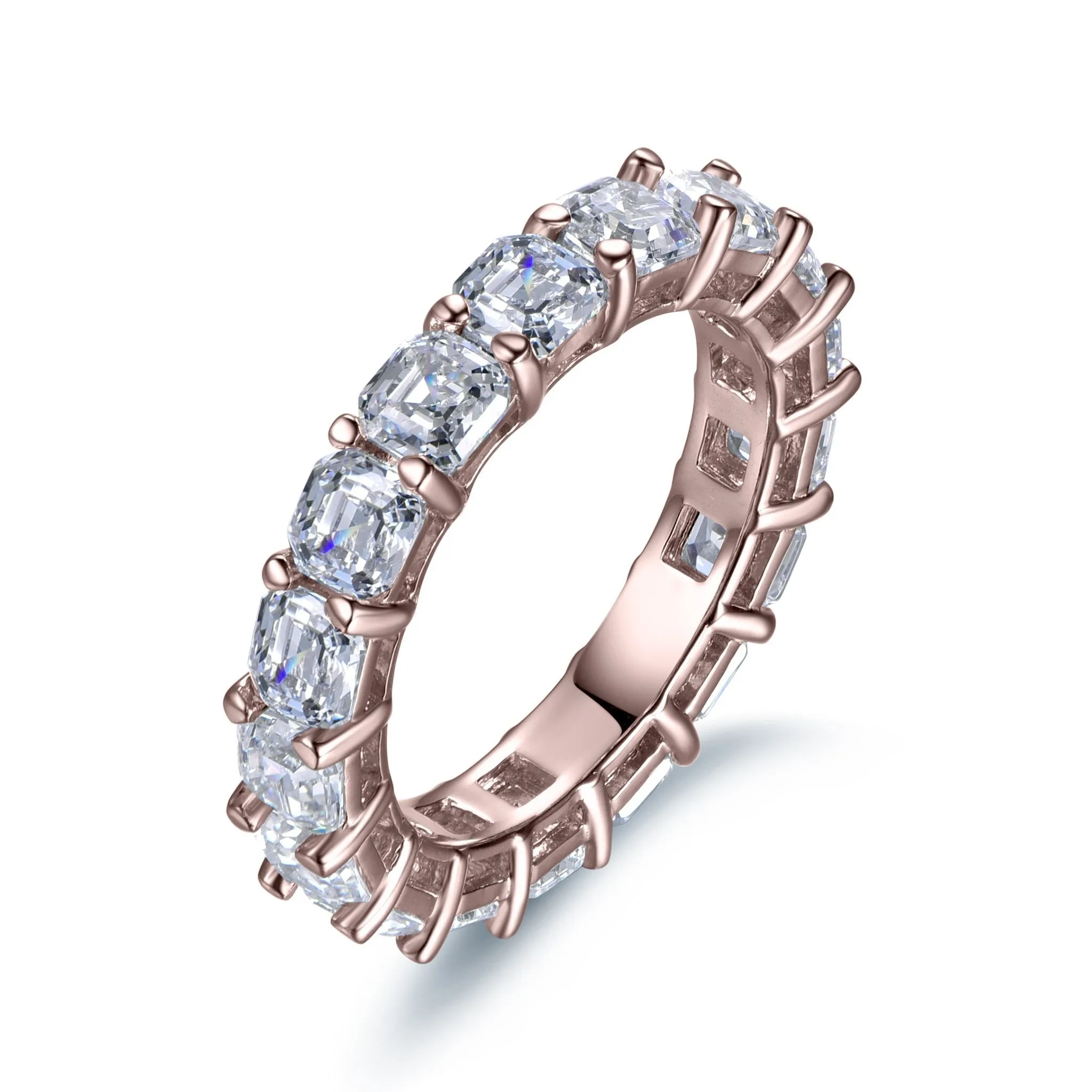 The Marise Asscher Cut Eternity Band