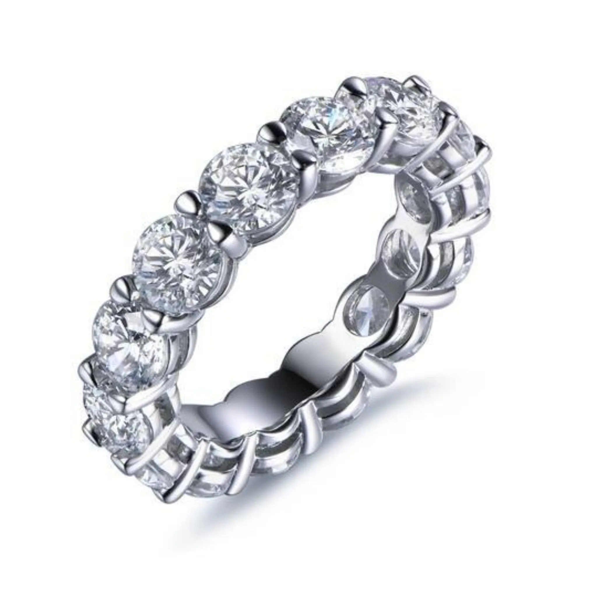 The Marise Round Cut Eternity Band