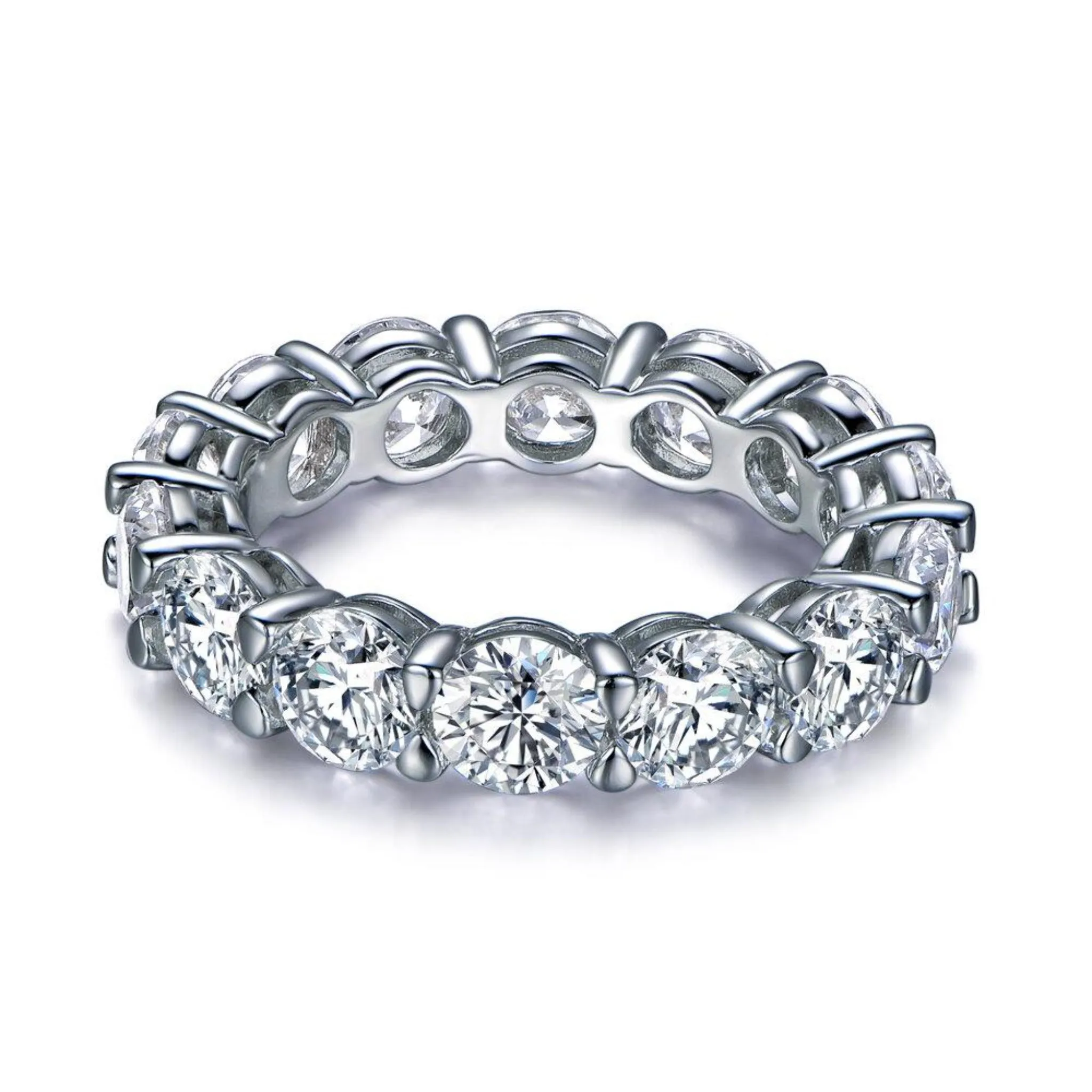 The Marise Round Cut Eternity Band