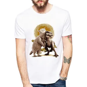The Odd Couple Cat T-Rex Men’s Dinosaur T-Shirt
