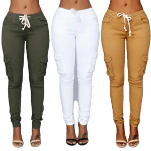 Trendy Leisure Women's Elastic High Waist Thin-Section Denim Skinny Leggings