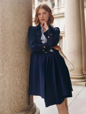 Triacetate Lapel Trench Coat