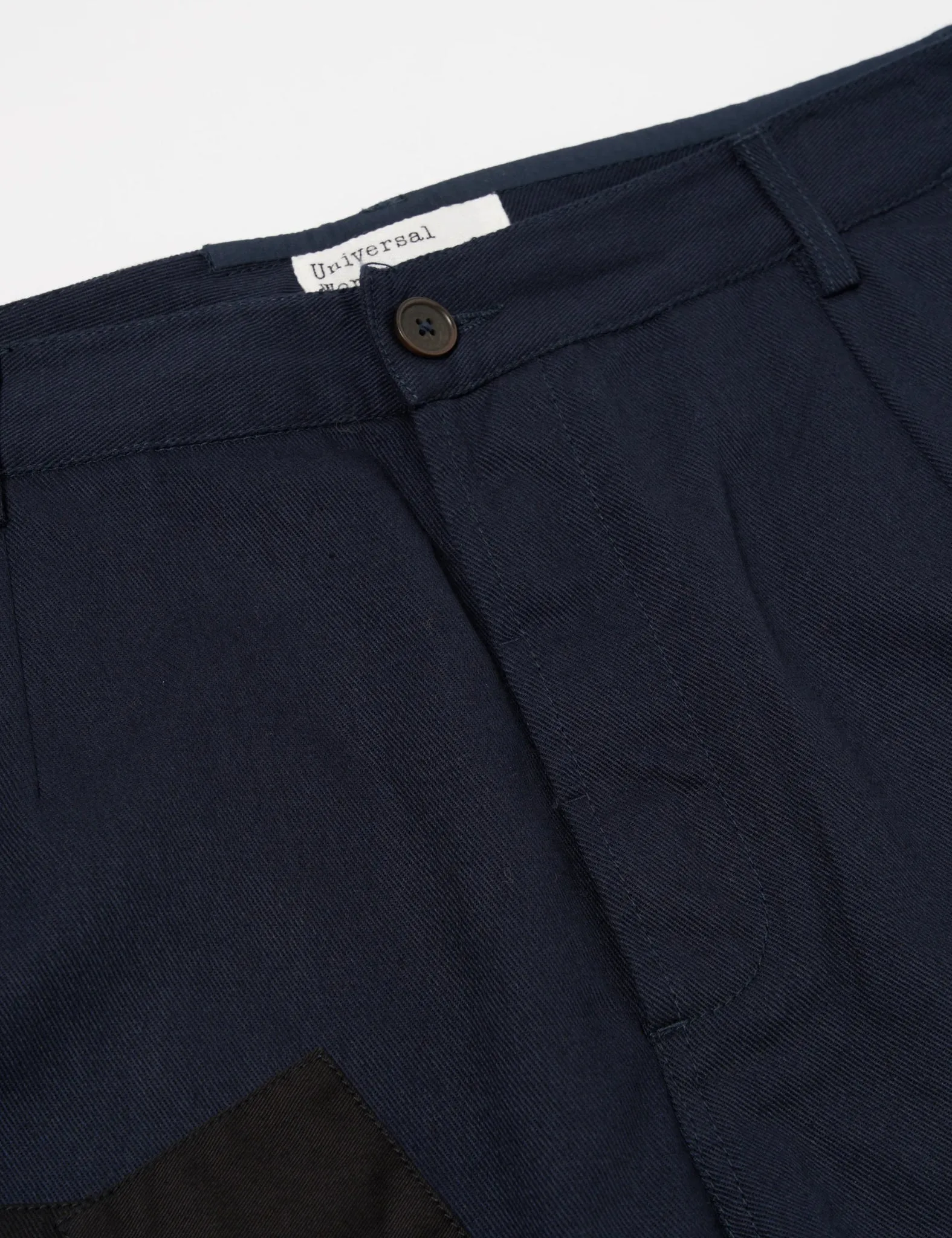 Universal Works Patched Super Chino (Twill Mix) - Navy Blue