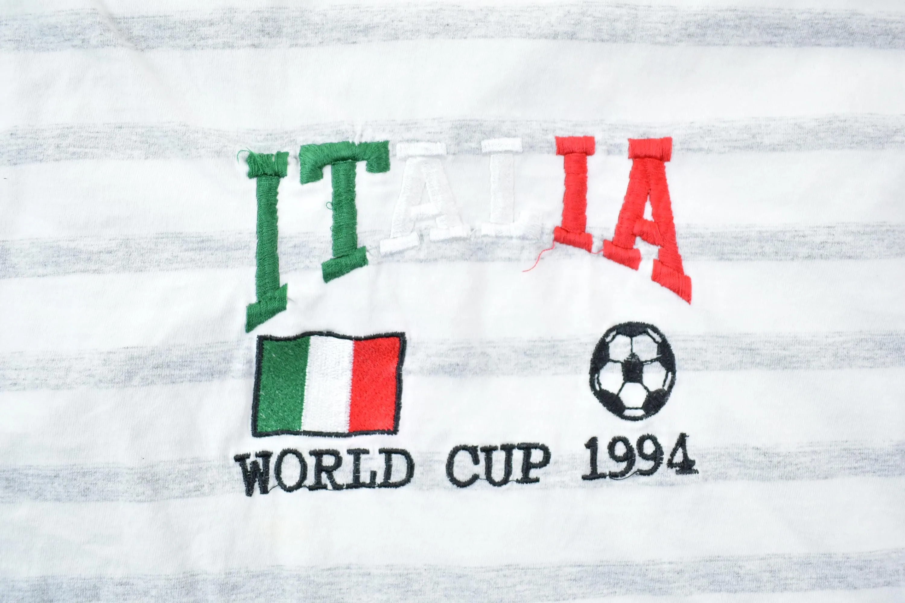 Vintage 1994 Italia World Cup Souvenir Soccer T-Shirt