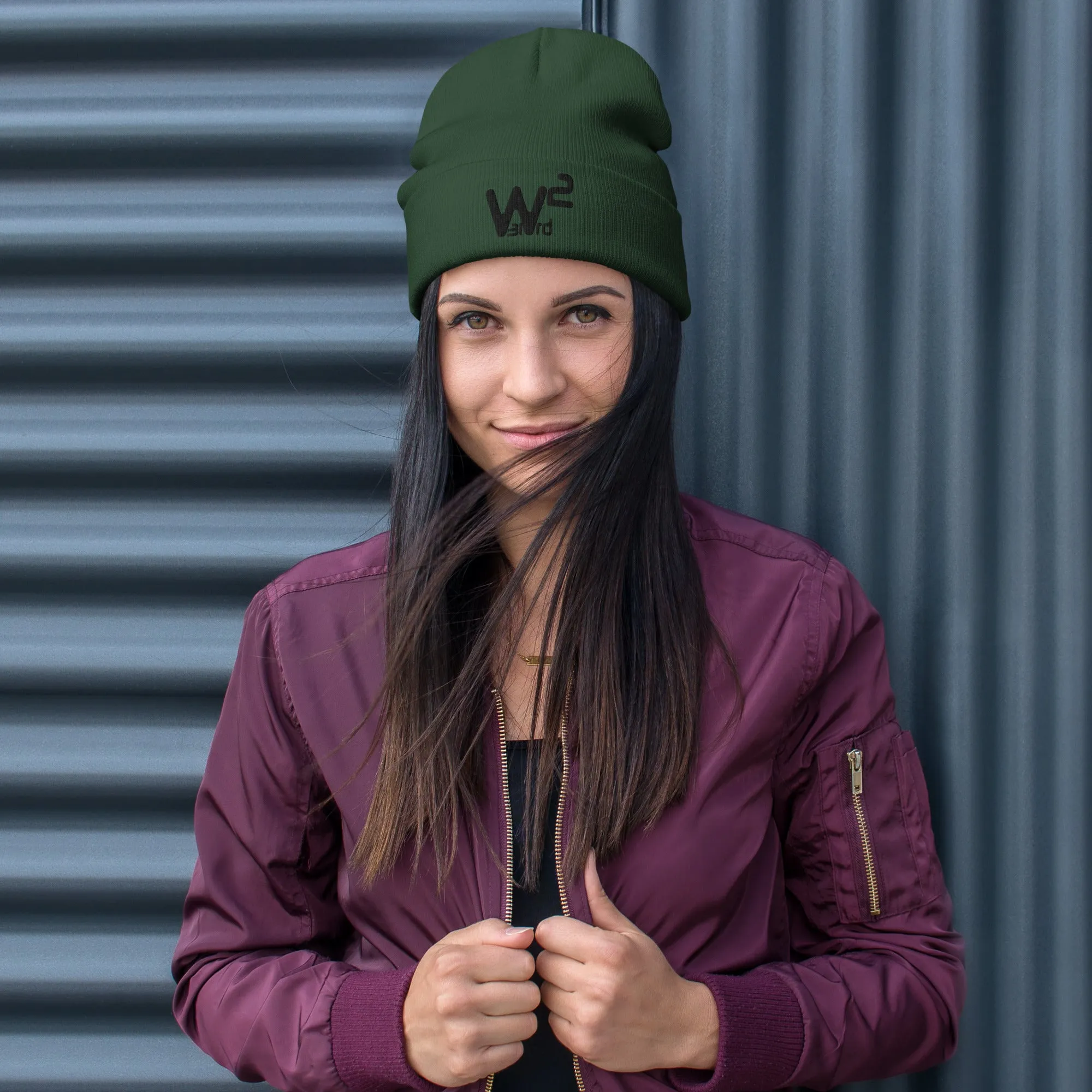 W31rd Squared Embroidered Beanie