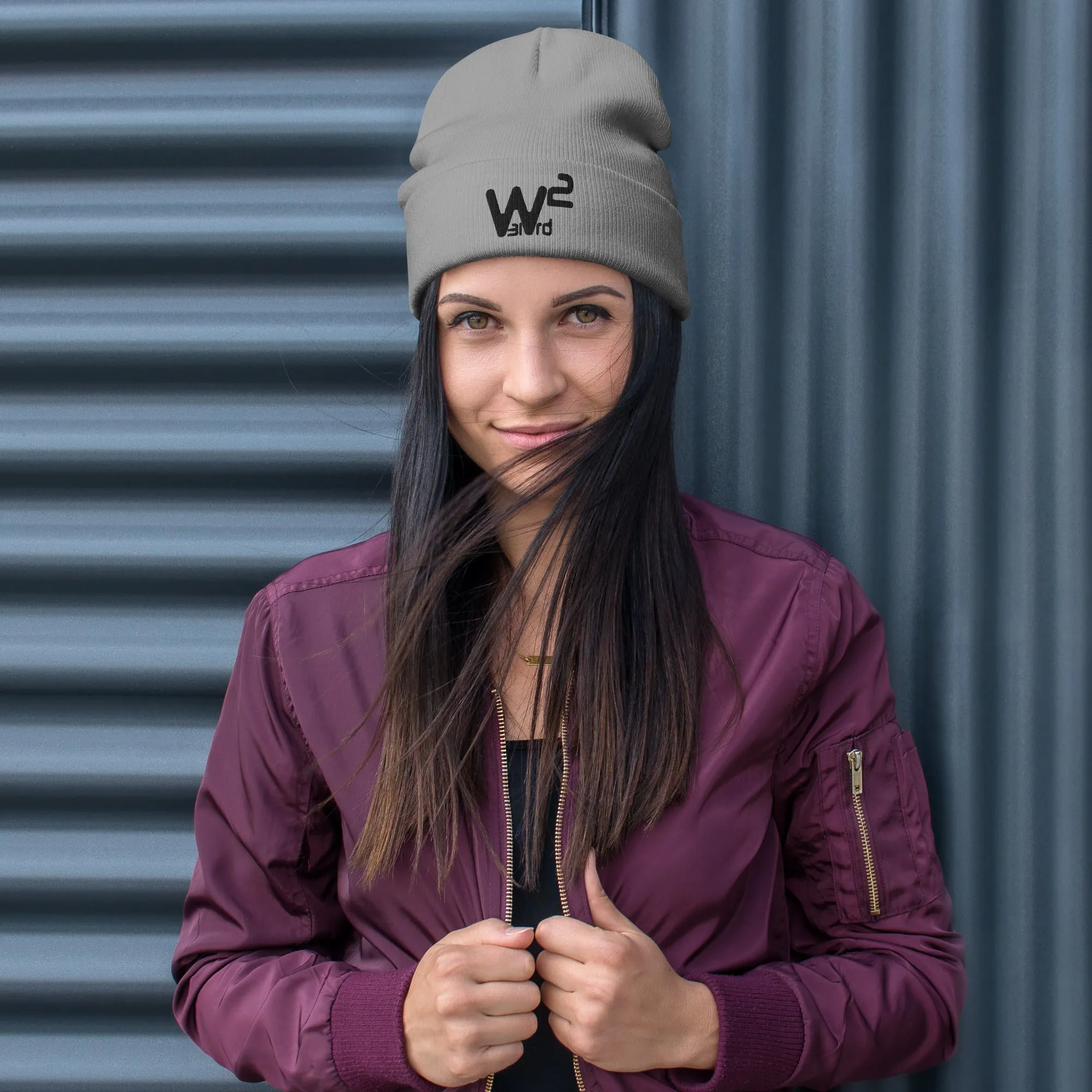 W31rd Squared Embroidered Beanie