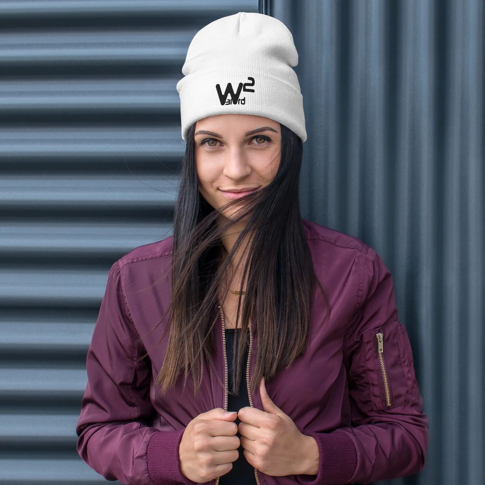 W31rd Squared Embroidered Beanie