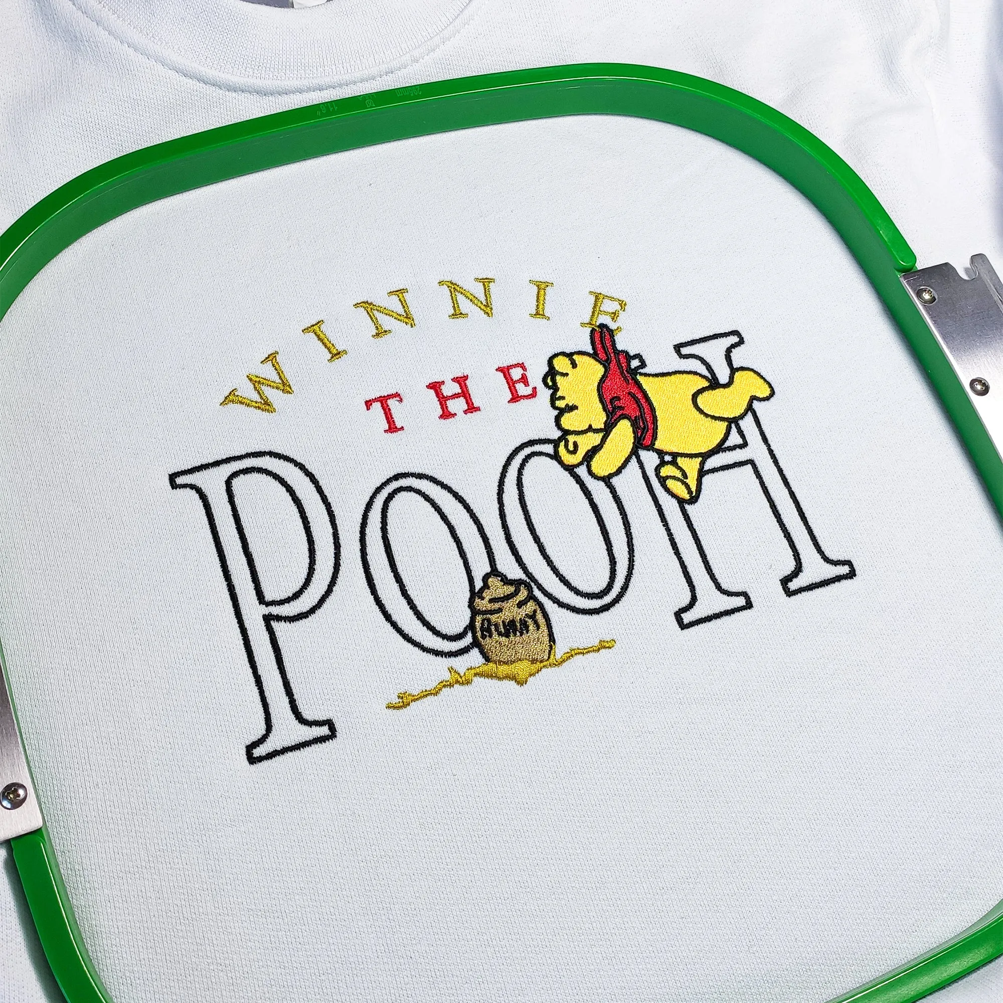 Winnie The Pooh Embroidered Adult Sweatshirt