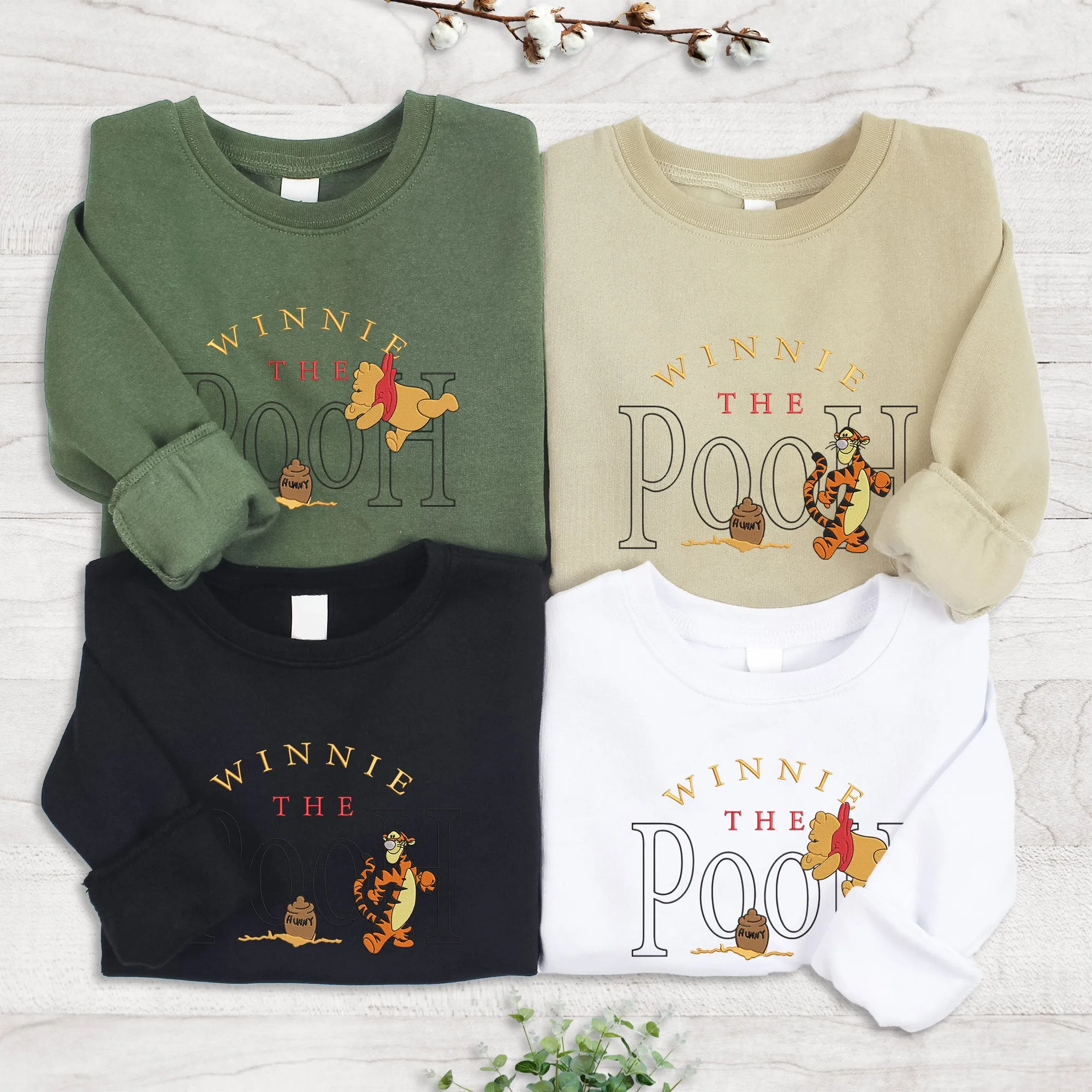Winnie The Pooh Embroidered Toddler Sweatshirt