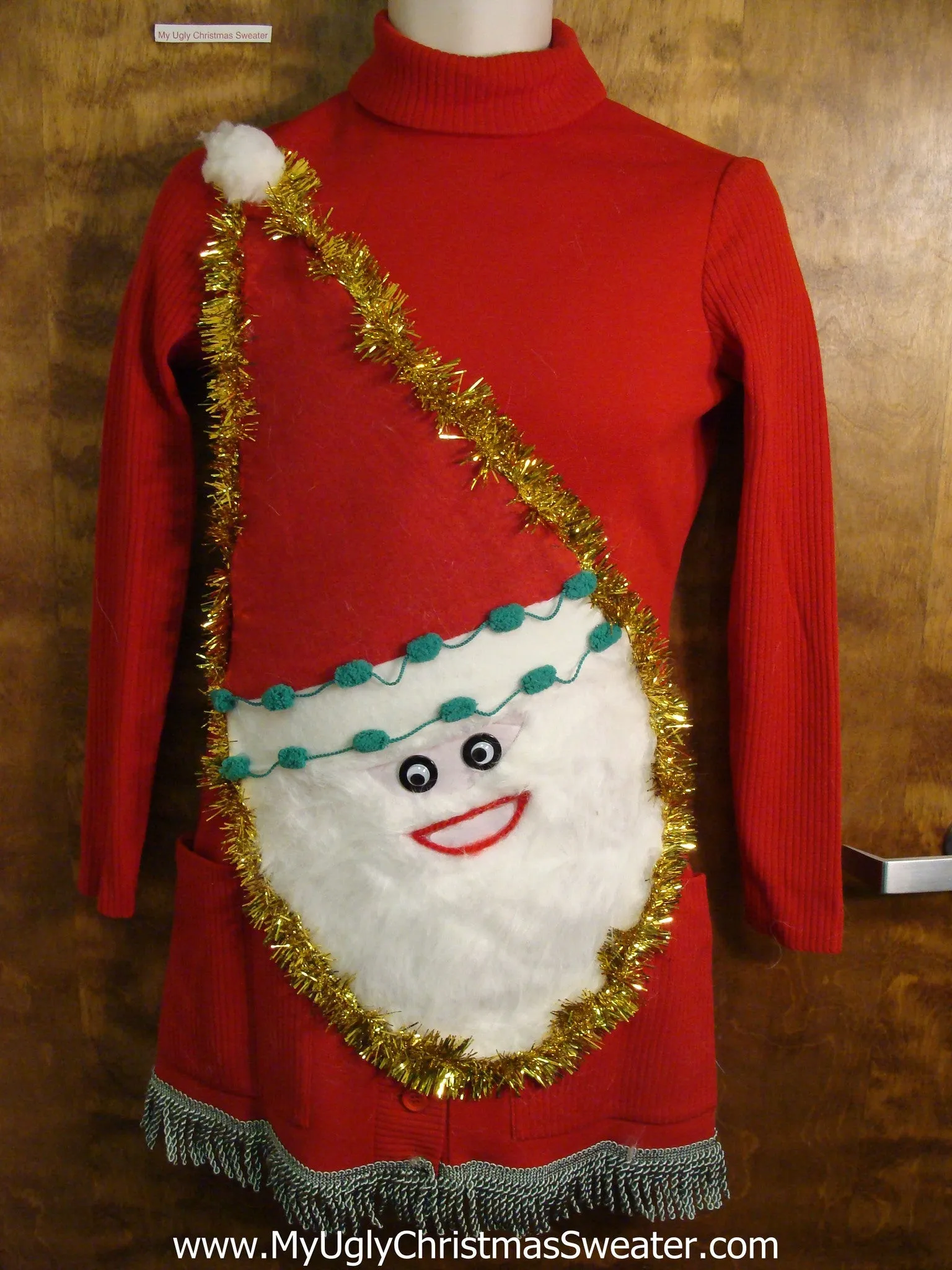 Wool Ugly Christmas Sweater Party Dress